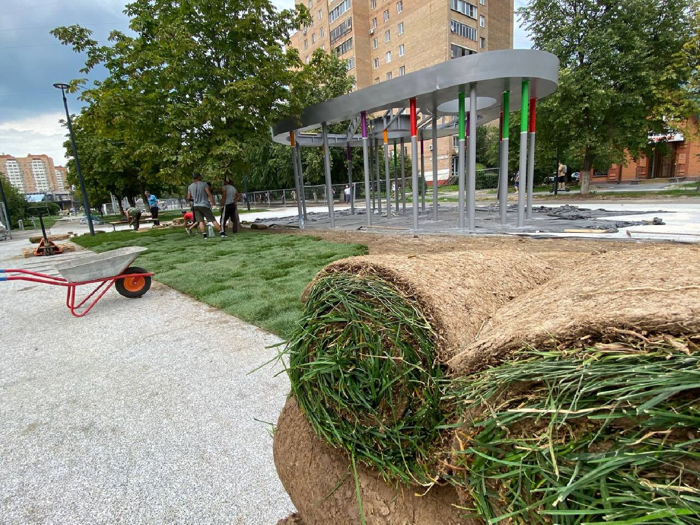 Балашиха, Бульвар Цветов, благоустройство, МЦД-4