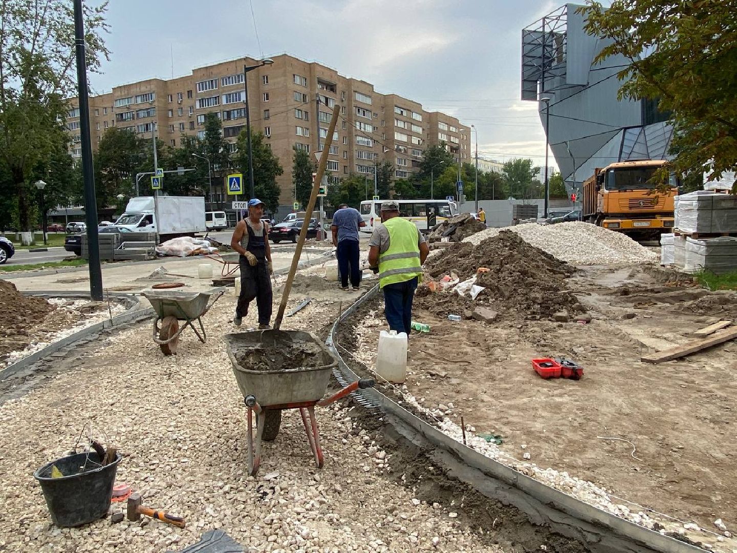 Балашиха, Бульвар Цветов, благоустройство, МЦД-4