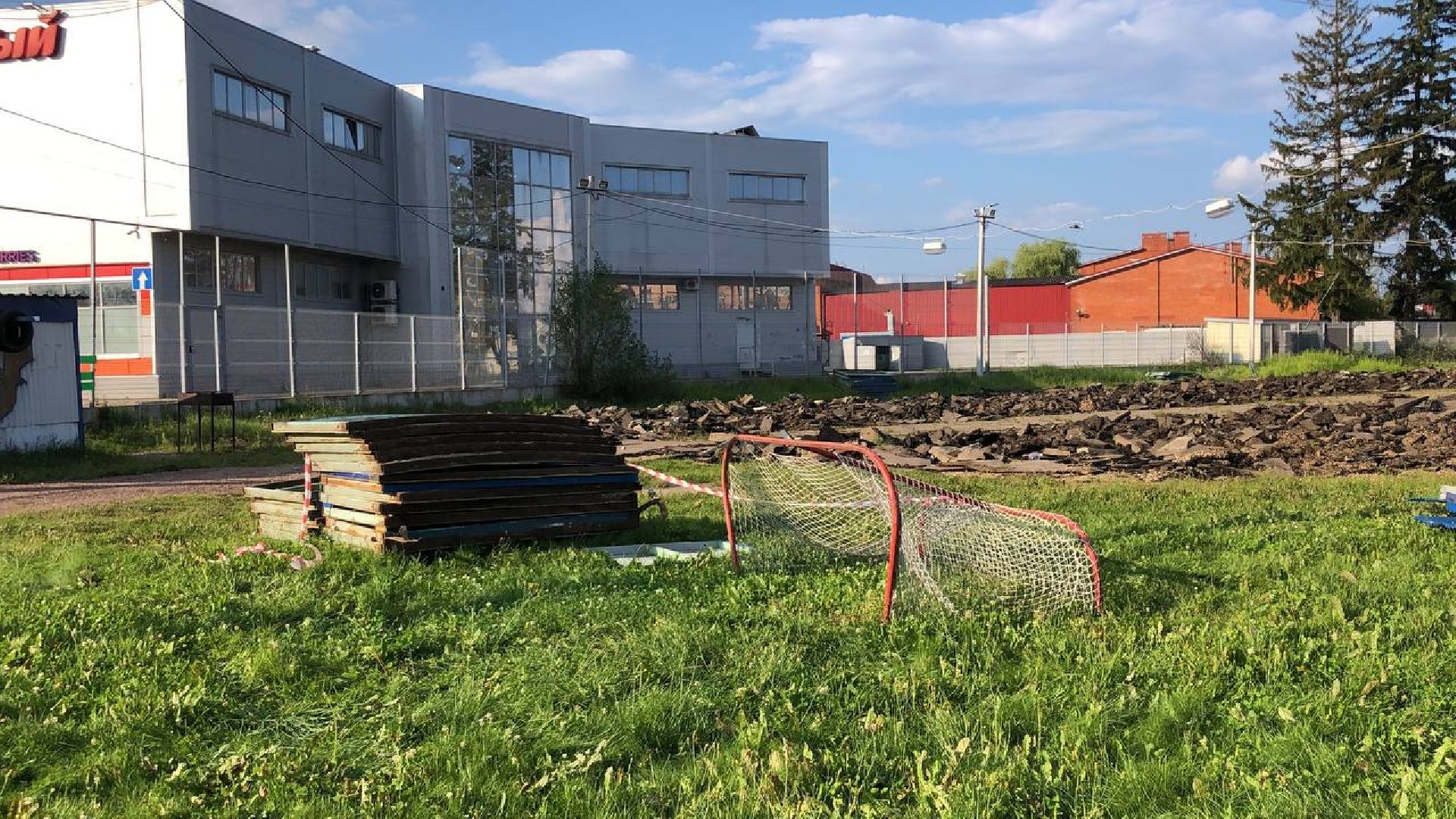 Руза, Тучково, хоккей, хоккейная площадка, реконструкция, ремонт, спорт