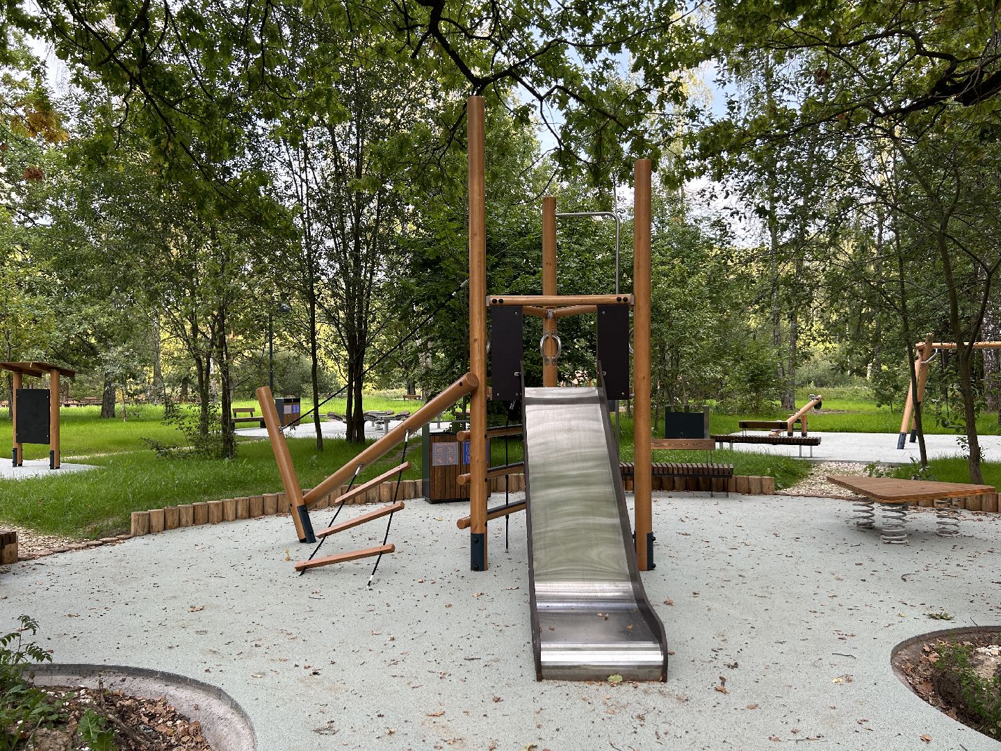 благоустройство, лесопарк, Фрязино, площадки, дети