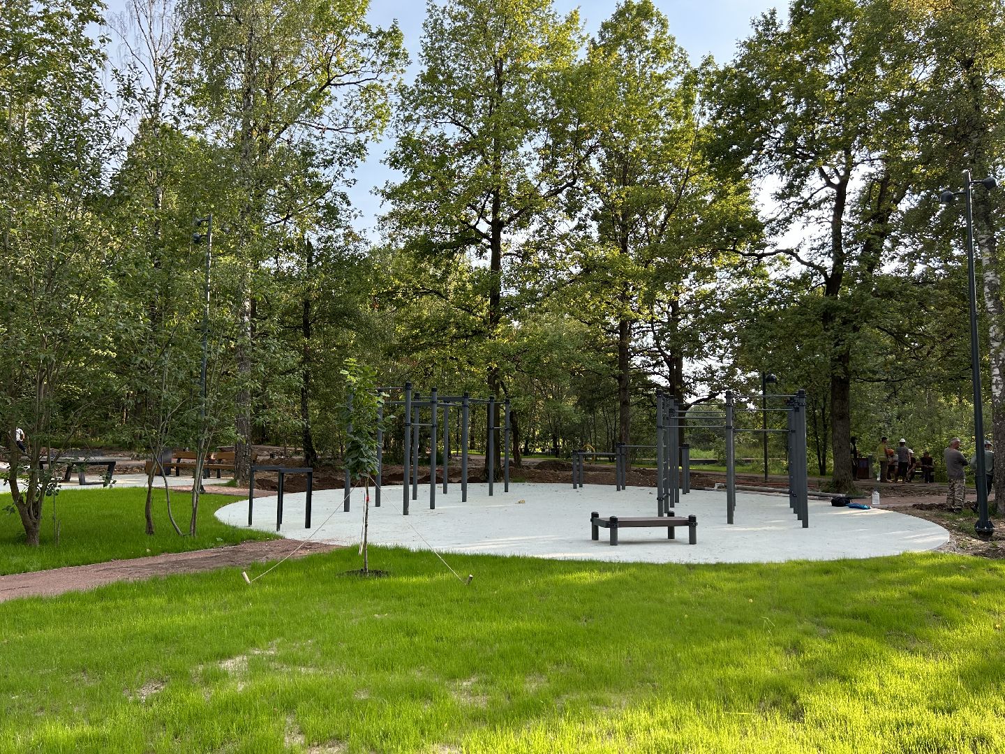 благоустройство, лесопарк, Фрязино, площадки, дети