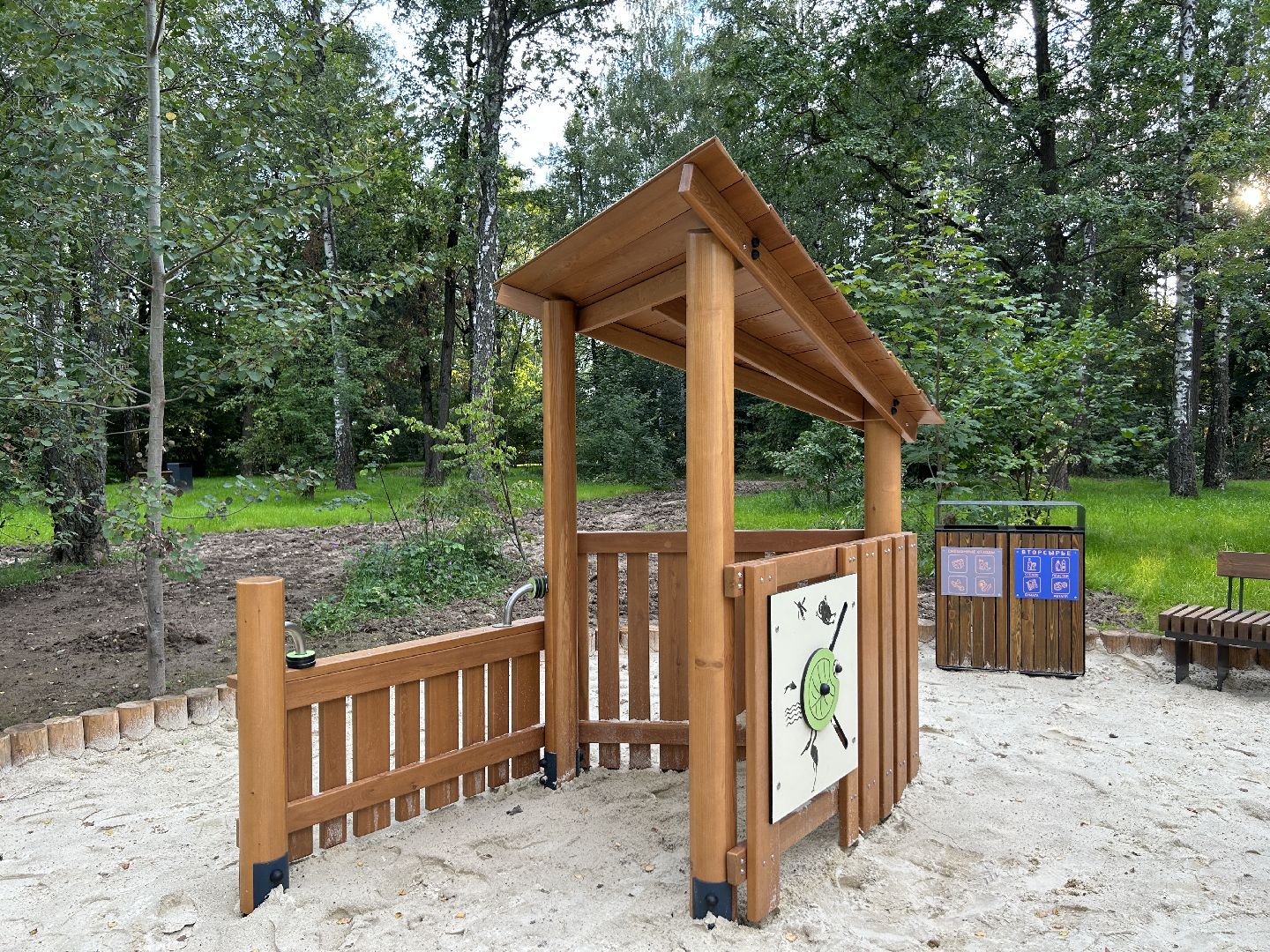 благоустройство, лесопарк, Фрязино, площадки, дети