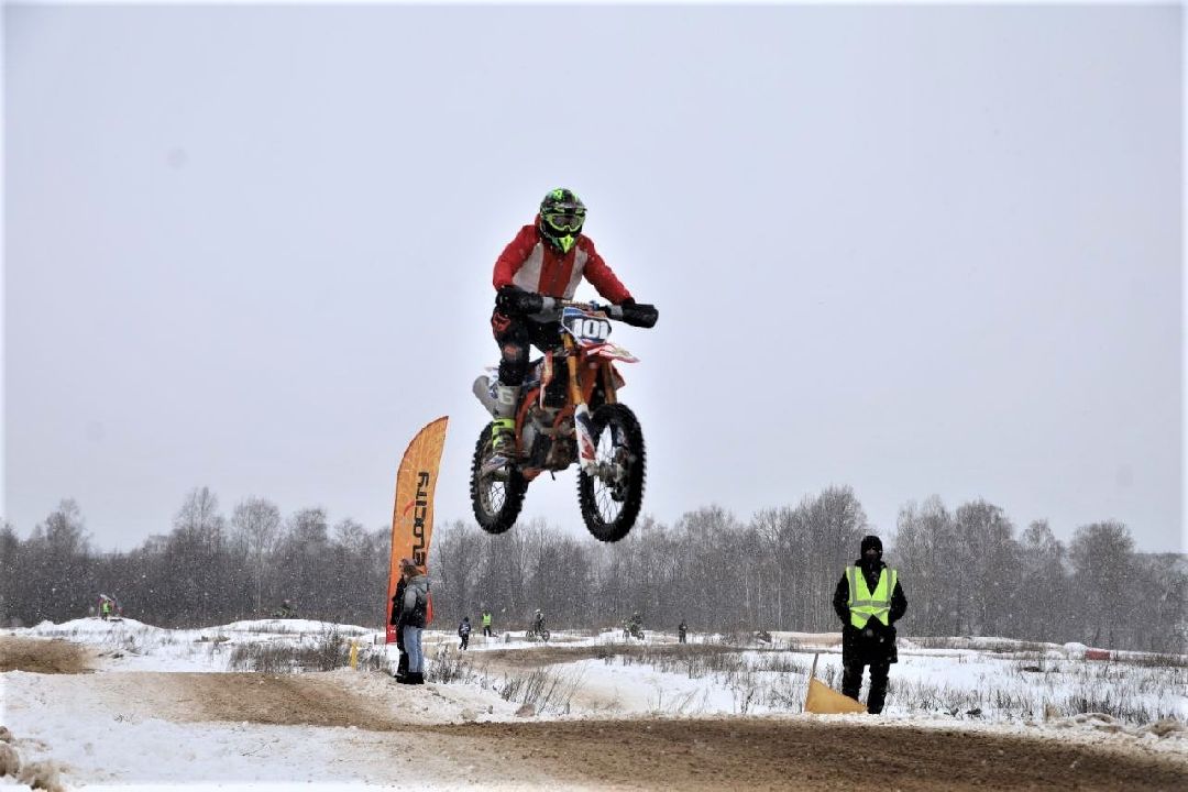 Серпухов, мотокросс, гонки, Зима в Подмосковье