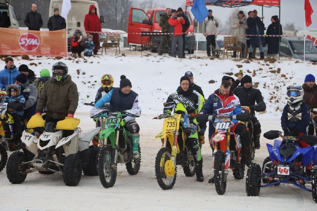 Серпухов, мотокросс, гонки, Зима в Подмосковье