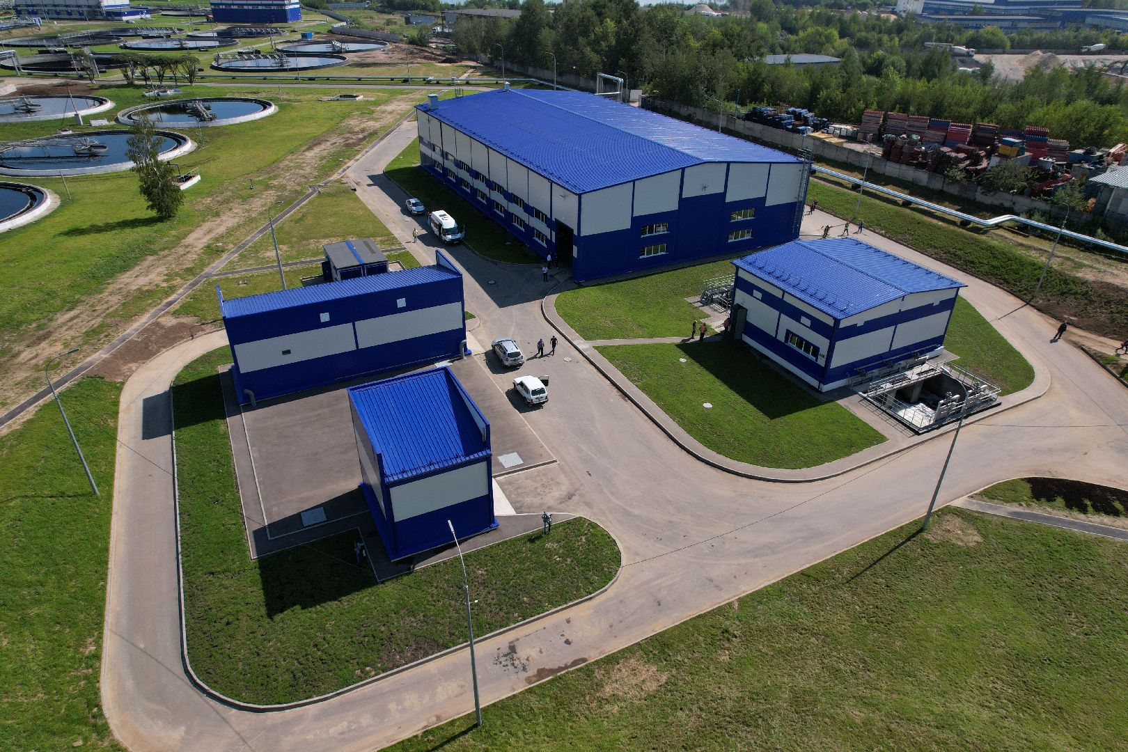 очистные, щелково, вода, видео с коптера,