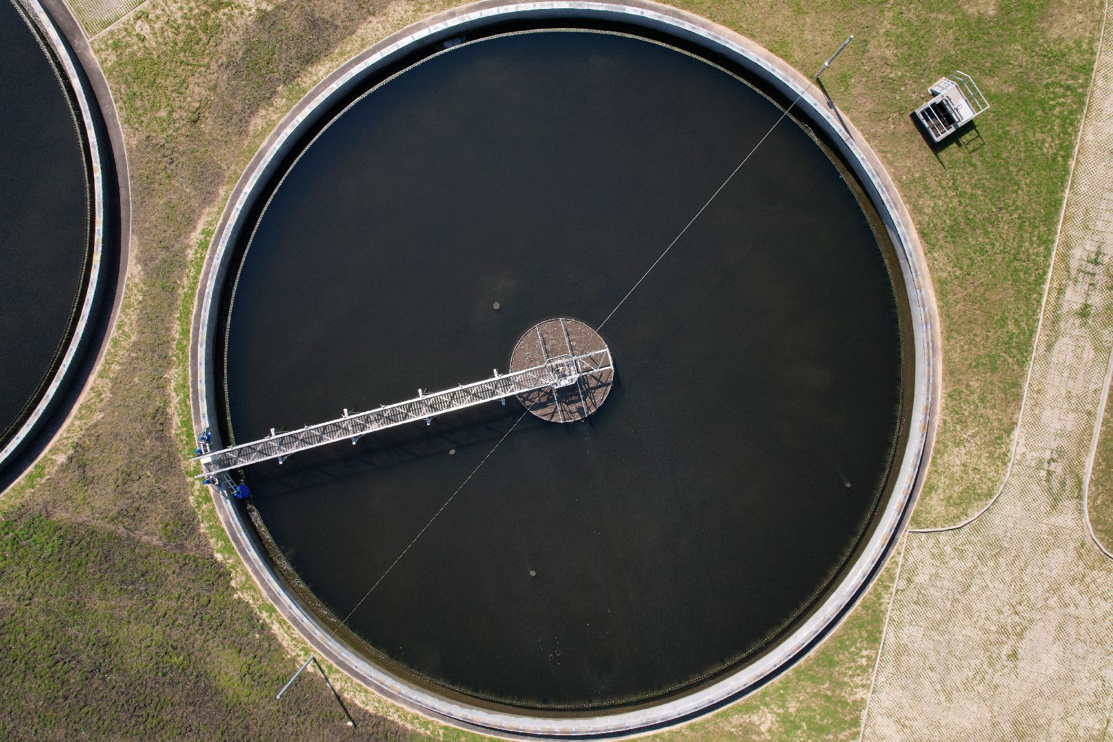 очистные, щелково, вода, видео с коптера,