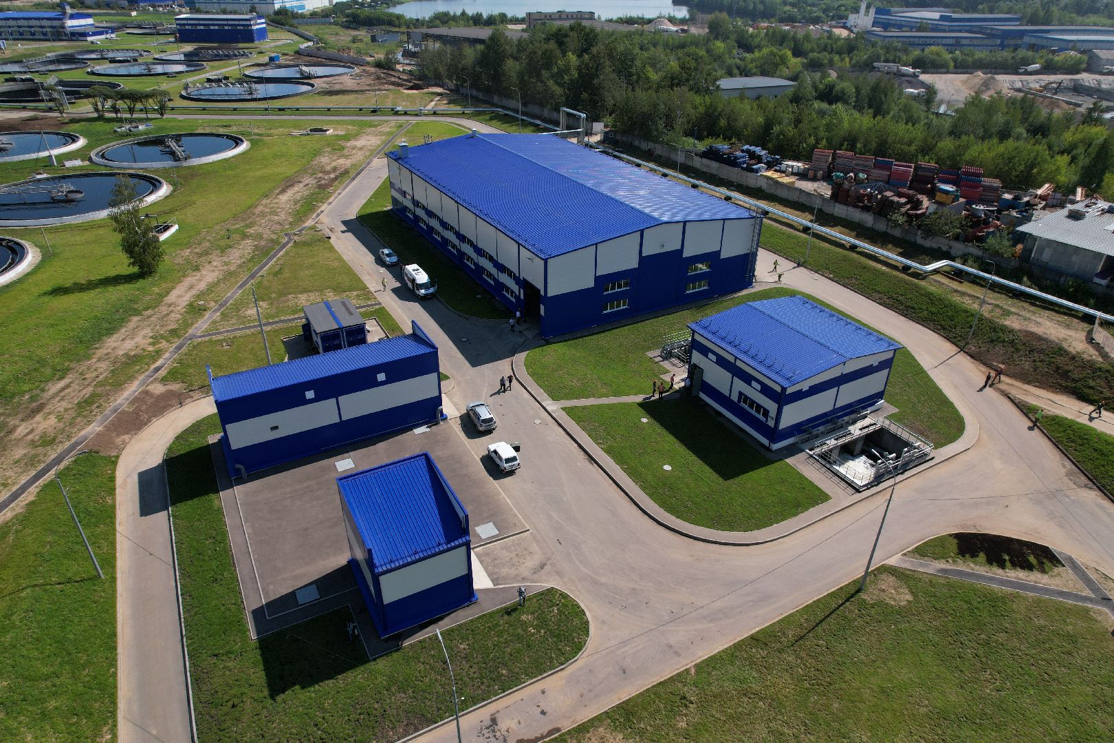 очистные, щелково, вода, видео с коптера,