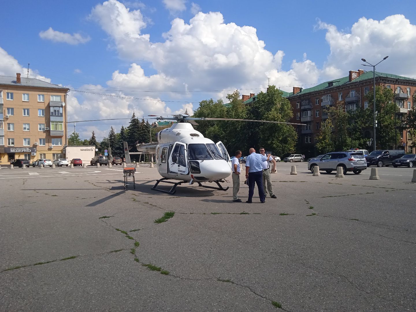 вертолёт, санитарная, авиация, ГКБ, Ивантеевка