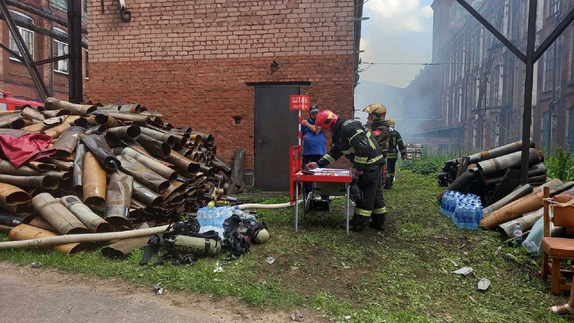 ЧП, пожар, Дрезна, обувная фабрика, Орехово-Зуево