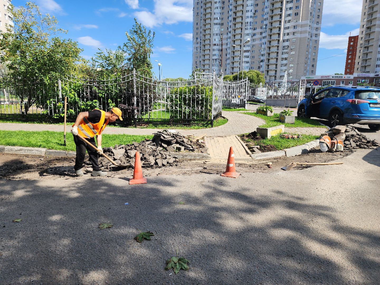 ремонт дорог, доброе дело, двор,