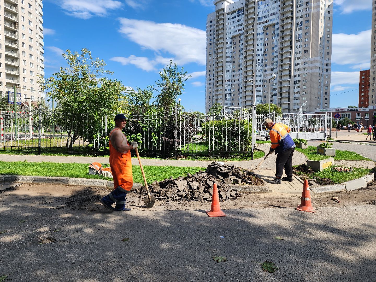 ремонт дорог, доброе дело, двор,