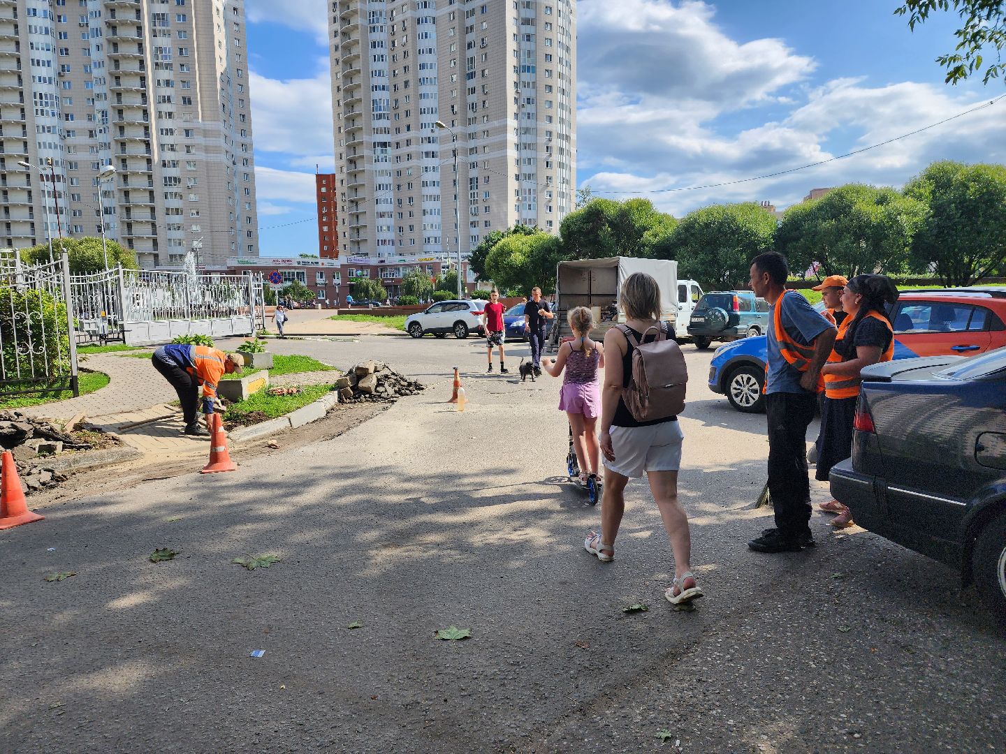 ремонт дорог, доброе дело, двор,