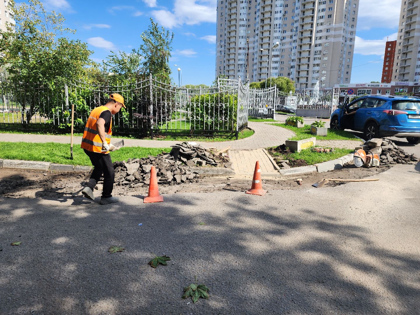 ремонт дорог, доброе дело, двор,