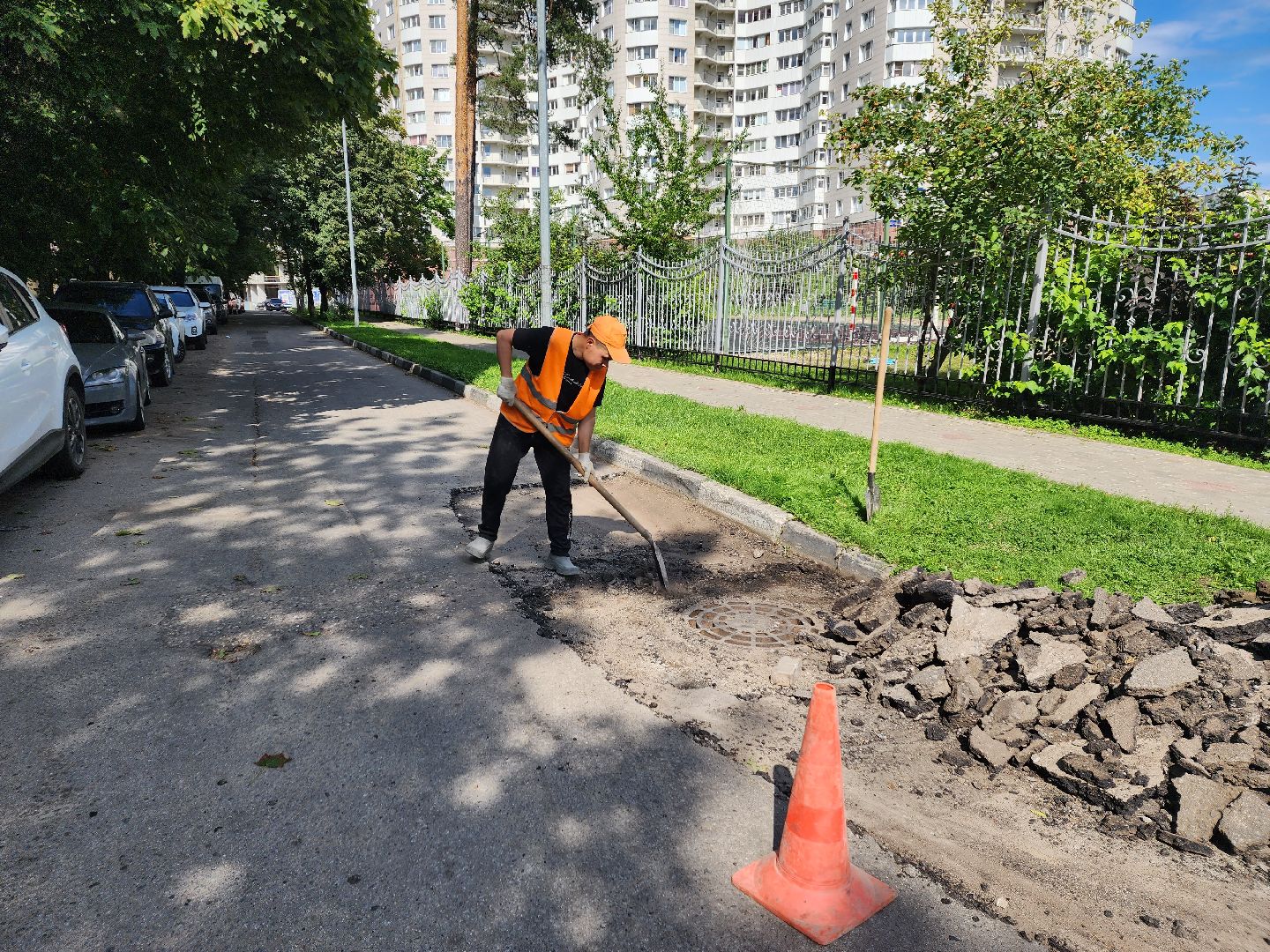 ремонт дорог, доброе дело, двор,