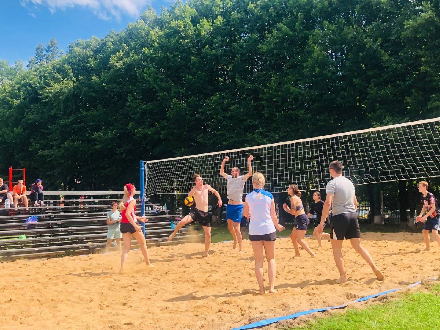 Руза, день физкультурника, спорт, волейбол, стритбол, шахматы, ГТО