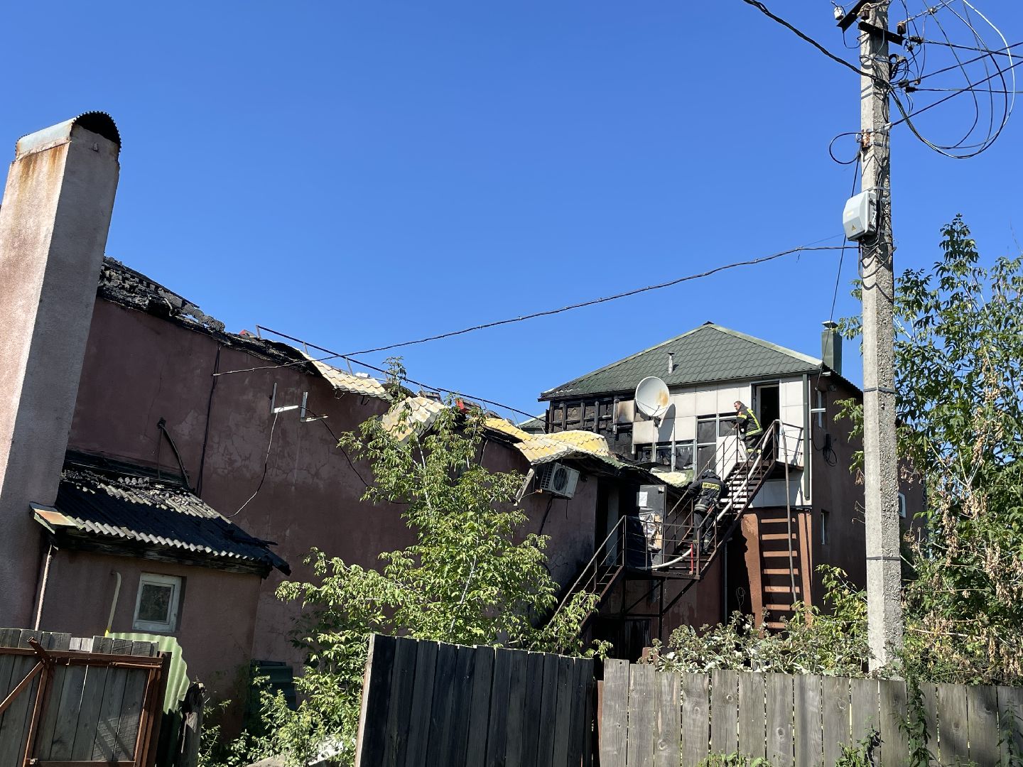 Пожар, Люберцы, люди, огонь