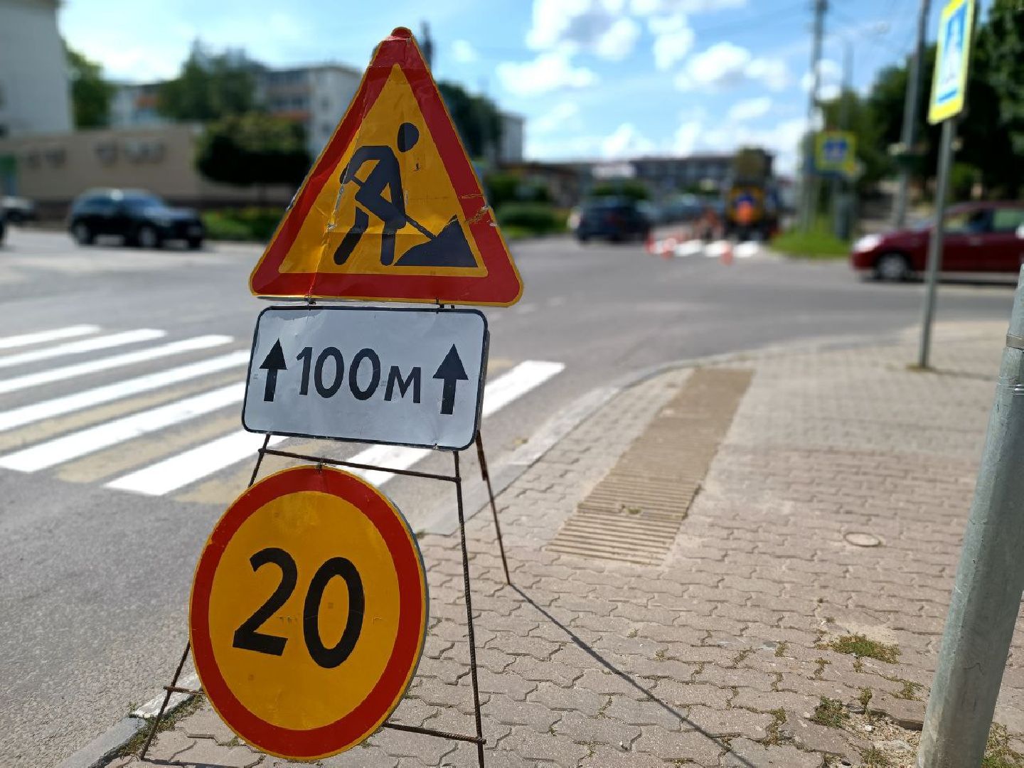 Можайск, Можайский городской округ, Подмосковье, разметка, пешеходные переходы, дорога, работы, социальные объекты
