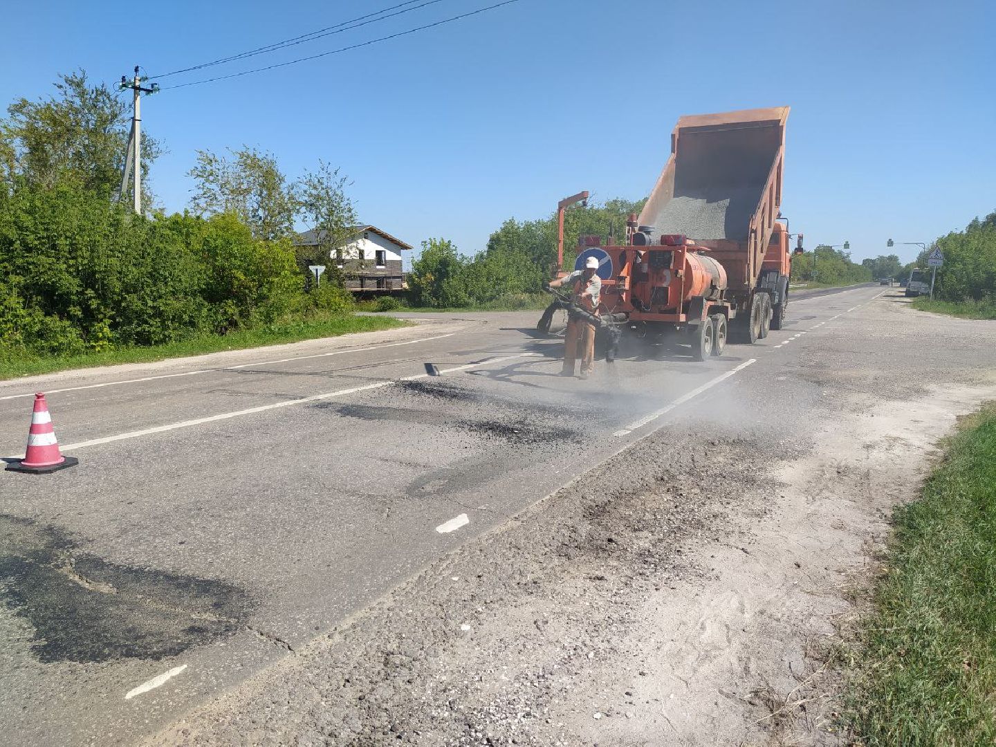 Коломна, дороги, ямочный ремонт