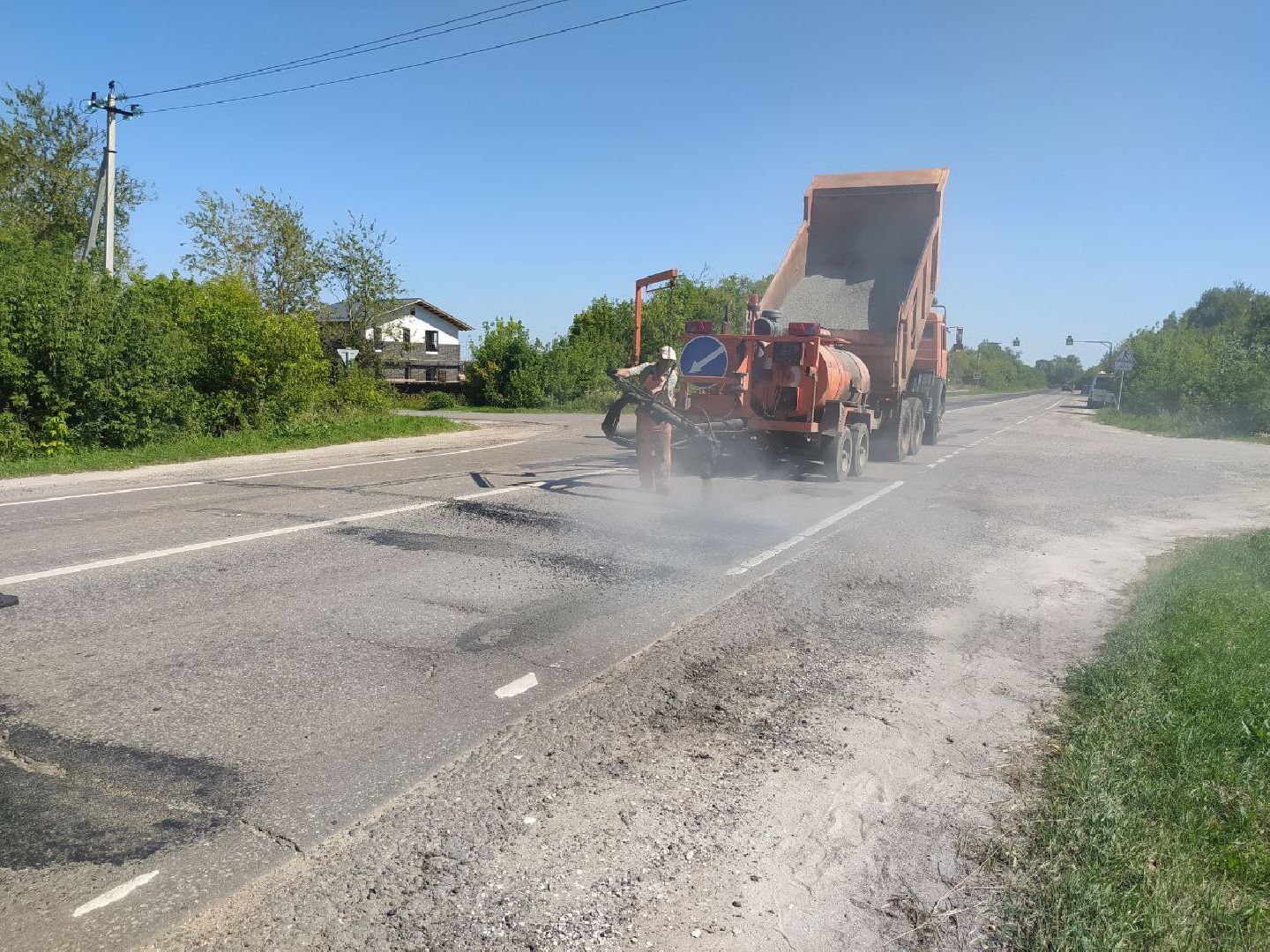 Коломна, дороги, ямочный ремонт