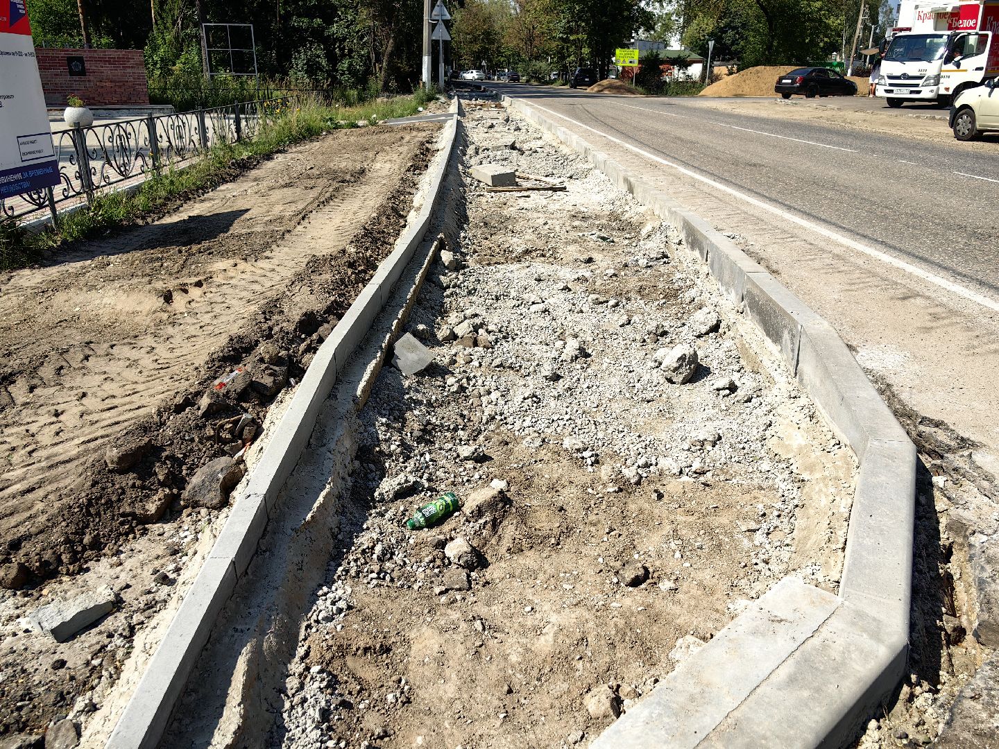 Асфальт, тротуар, бригада, покрытие, пешеходы