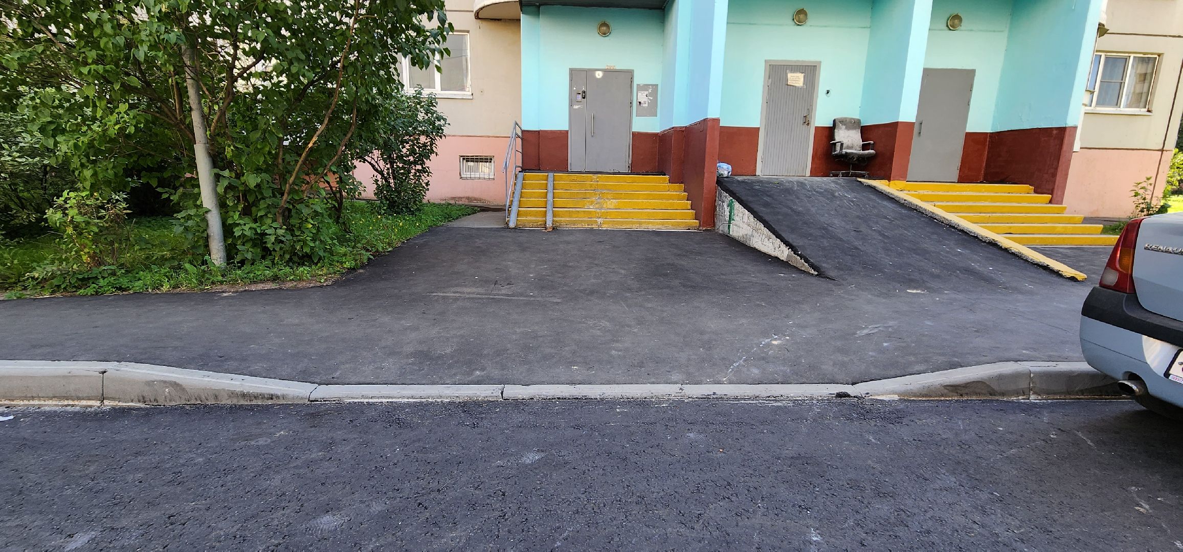 благоустройство двора, укладка асфальта, Котельники