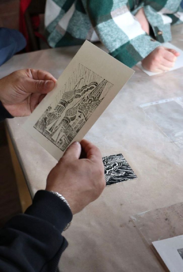 Мытищинский музей, Международный женский форум, Татьяна Зайцева, линогравюра, цианотипия