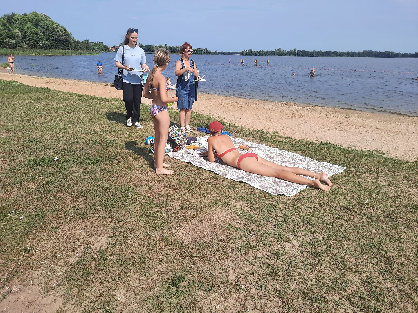 Шатура, пляж, правила поведения у воды, школа № 2