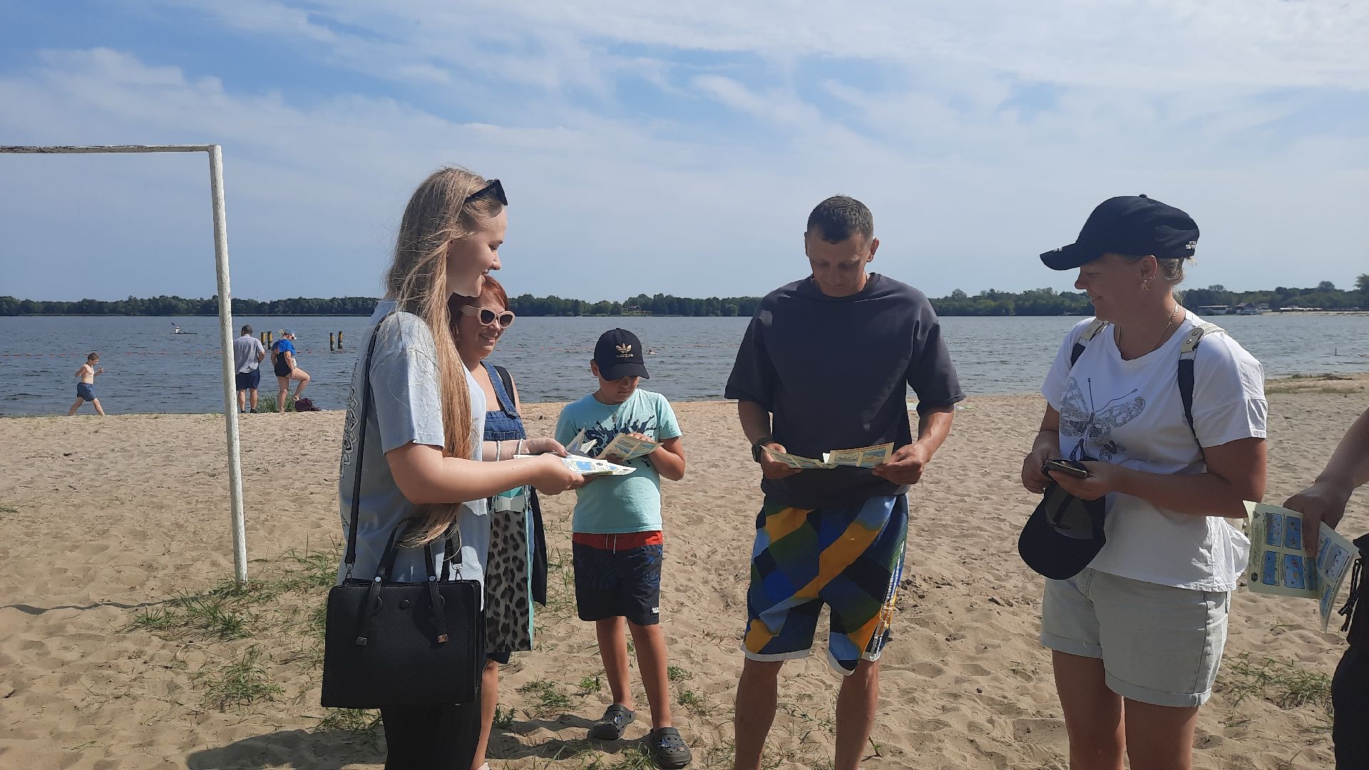 Шатура, пляж, правила поведения у воды, школа № 2