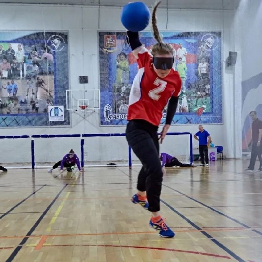 Спорт, голбол, мяч, игра, первенство