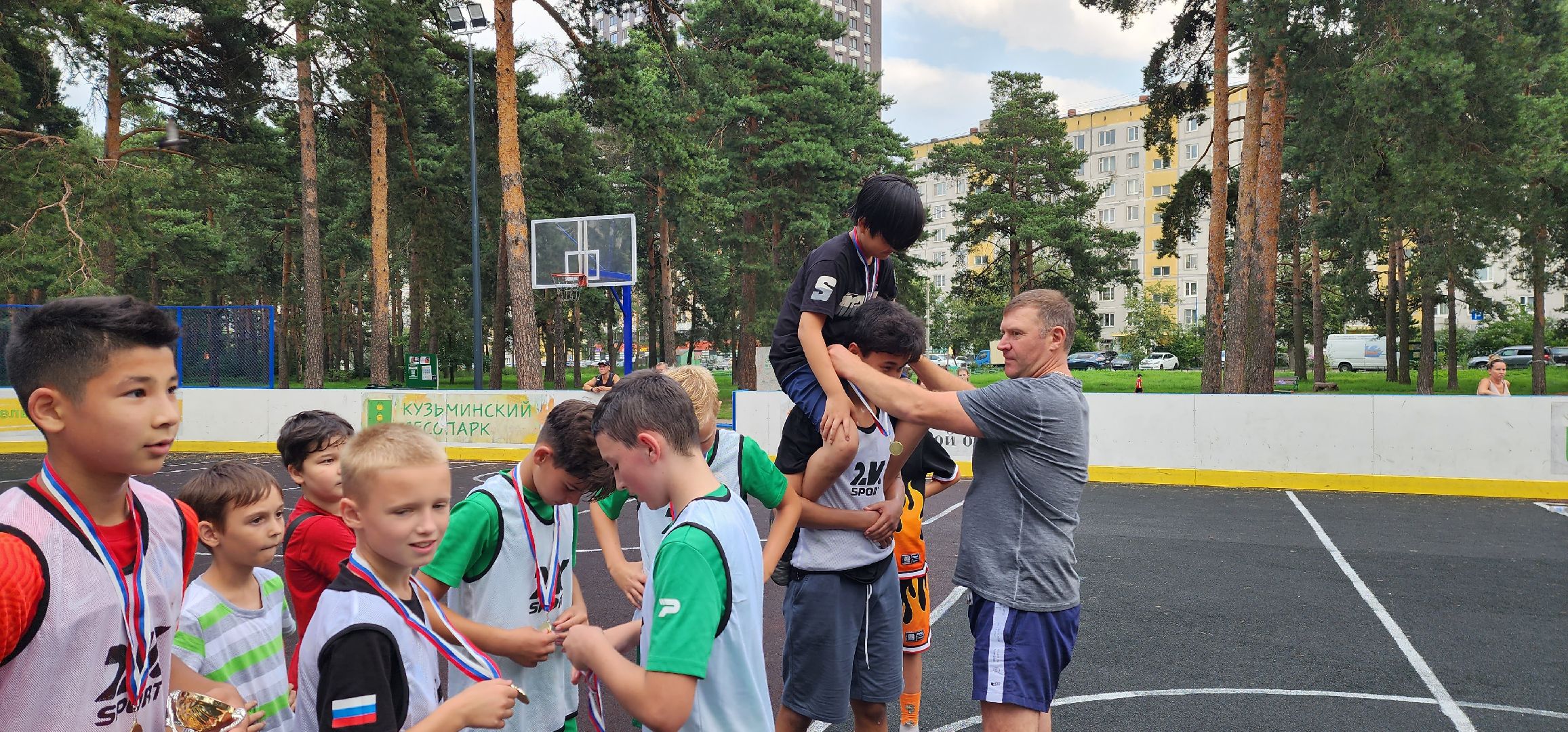 футбол, лесопарк, Котельники