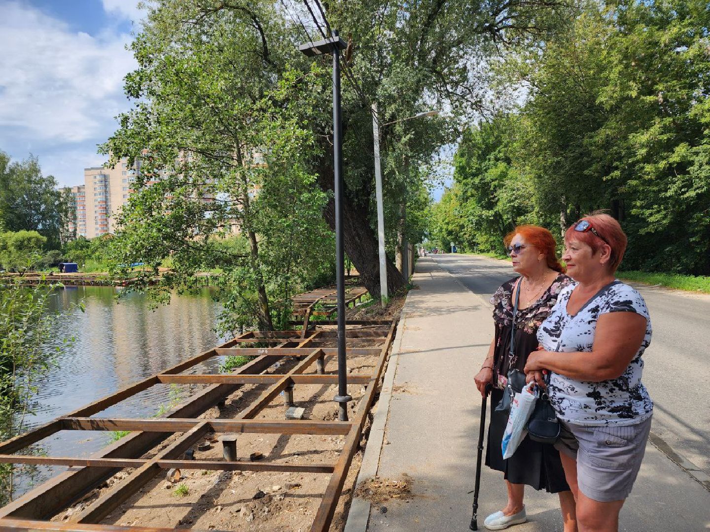 парк, благоустройство, люди, Лосино-Петровский