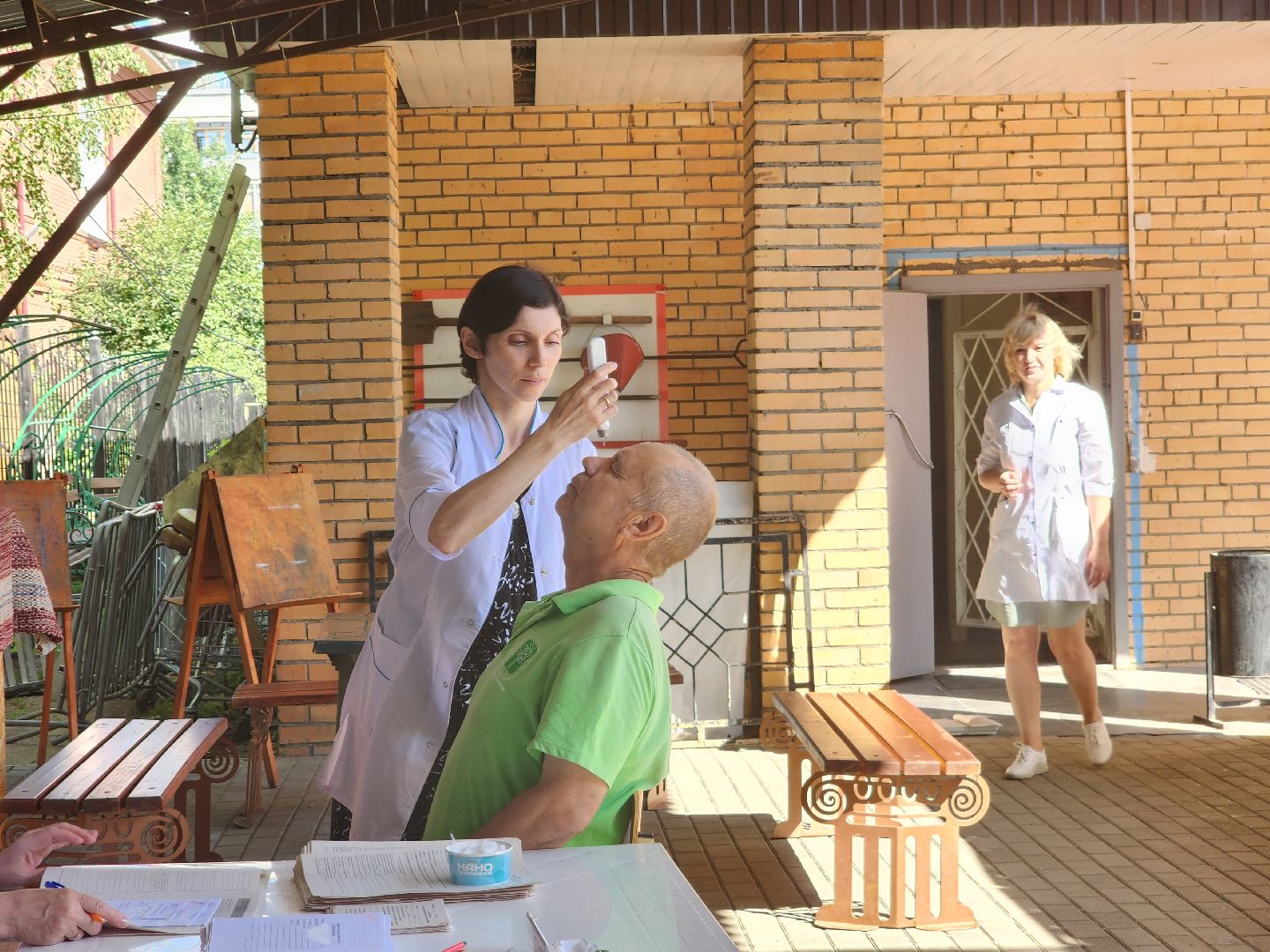 Павловский Посад, городской округ Павловский Посад, медицина, образование, люди, осмотр, парк, лето