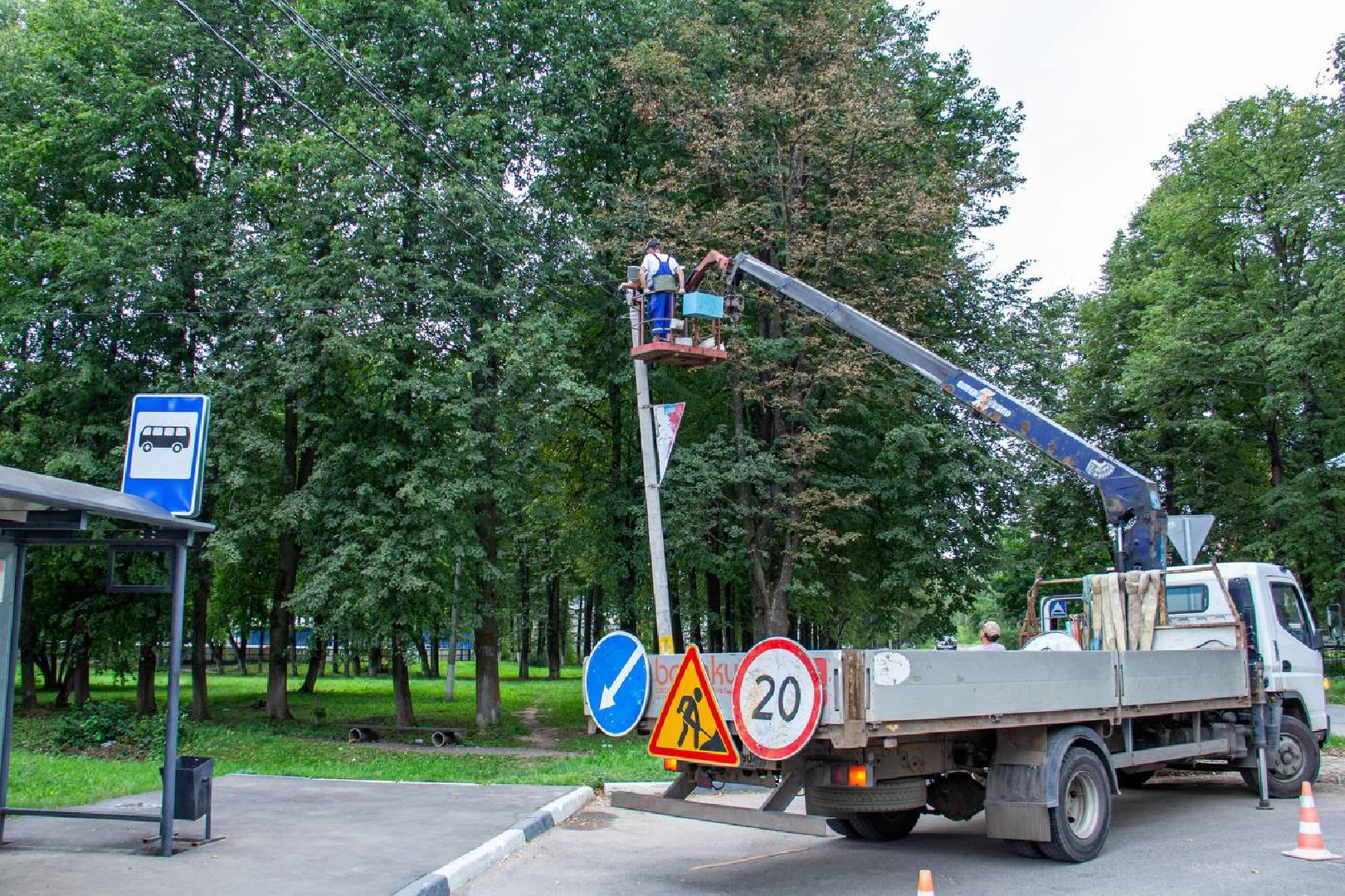 Подольск, освещение, фонари, деревни