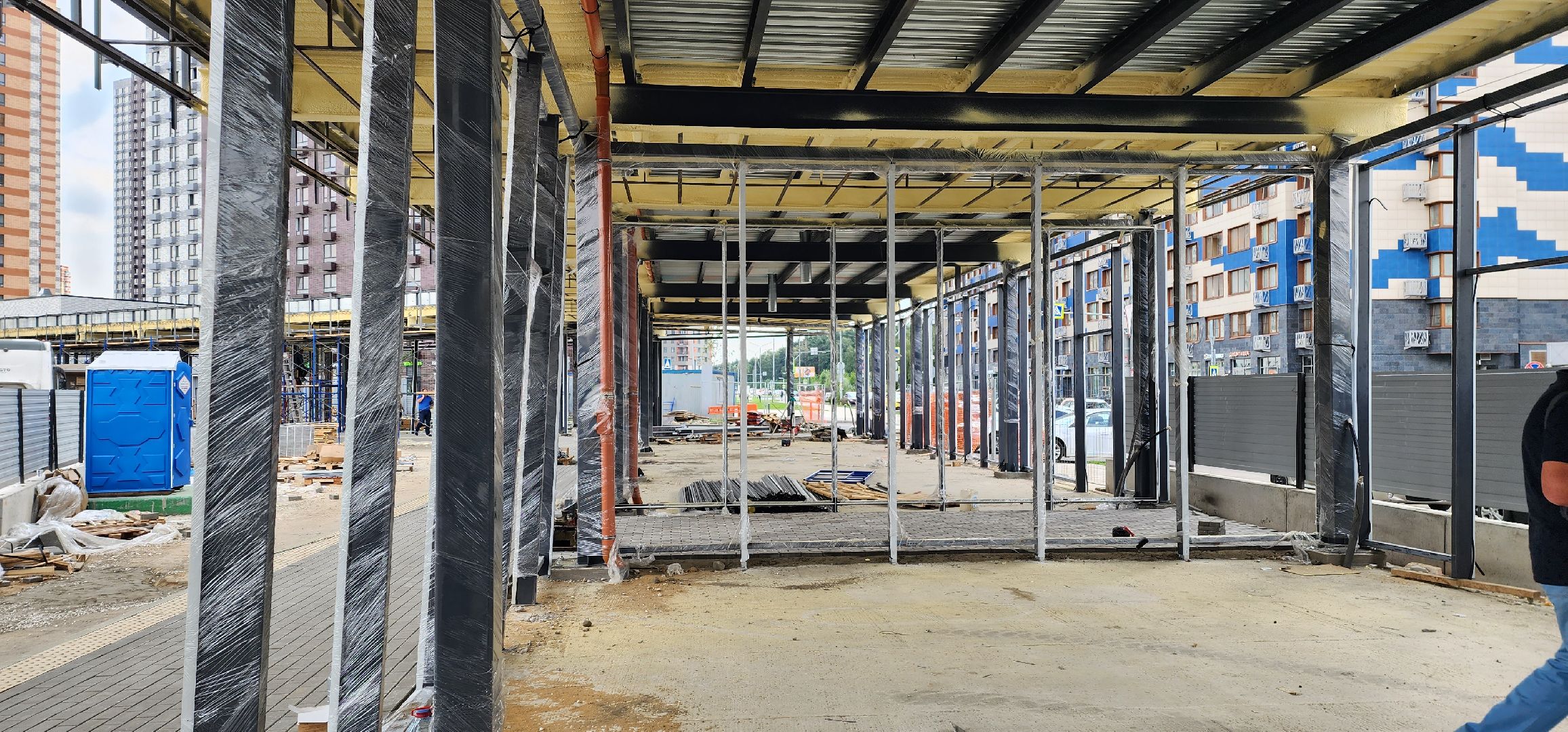 строительство, ОРП-1, метро Котельники, павильон