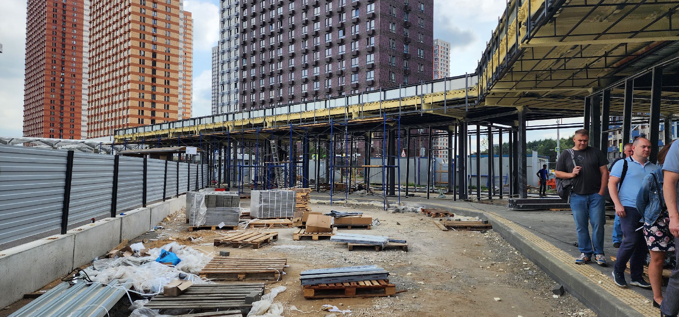 строительство, ОРП-1, метро Котельники, павильон