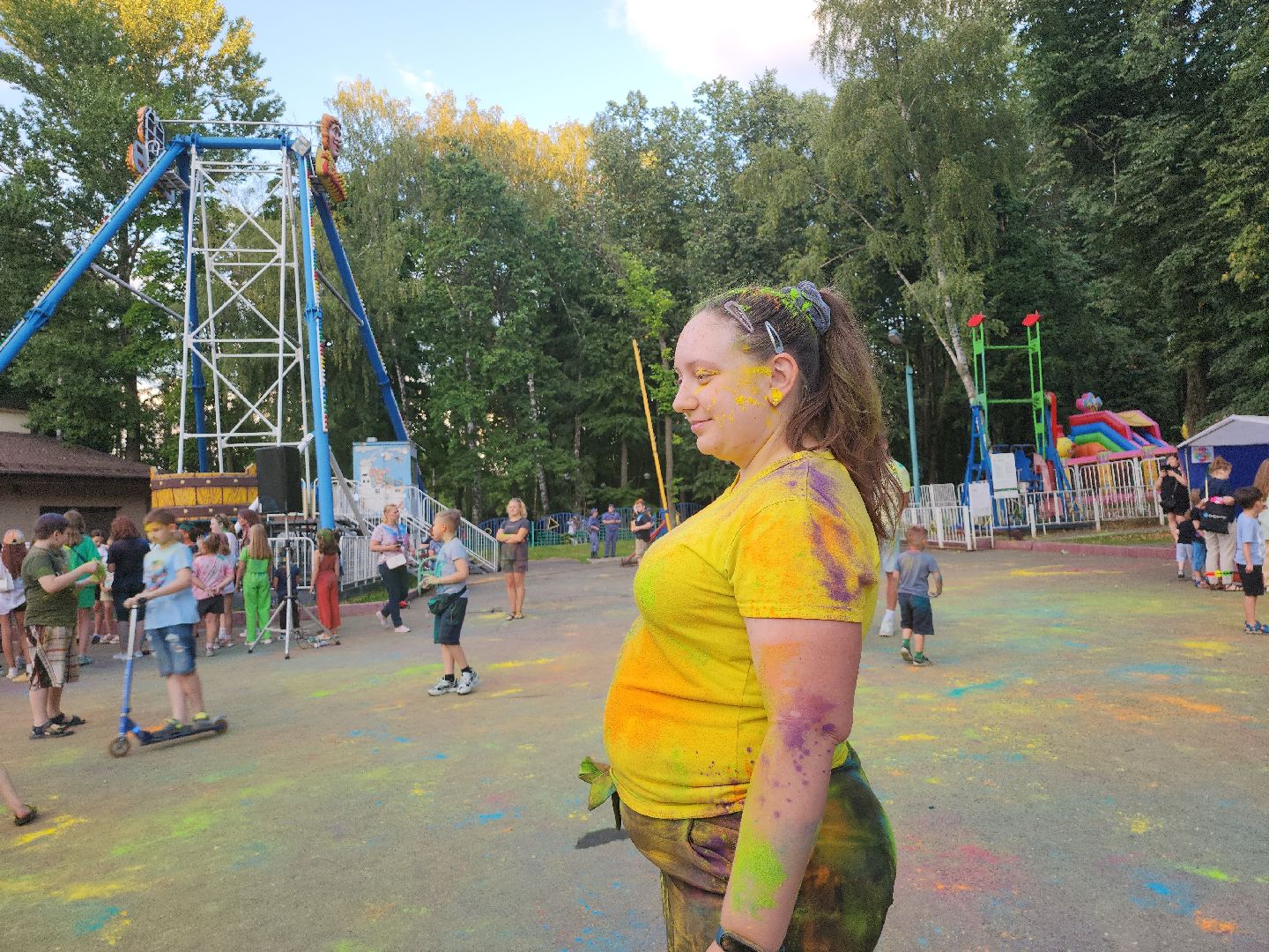 фестиваль; краски; праздник; досуг; парк