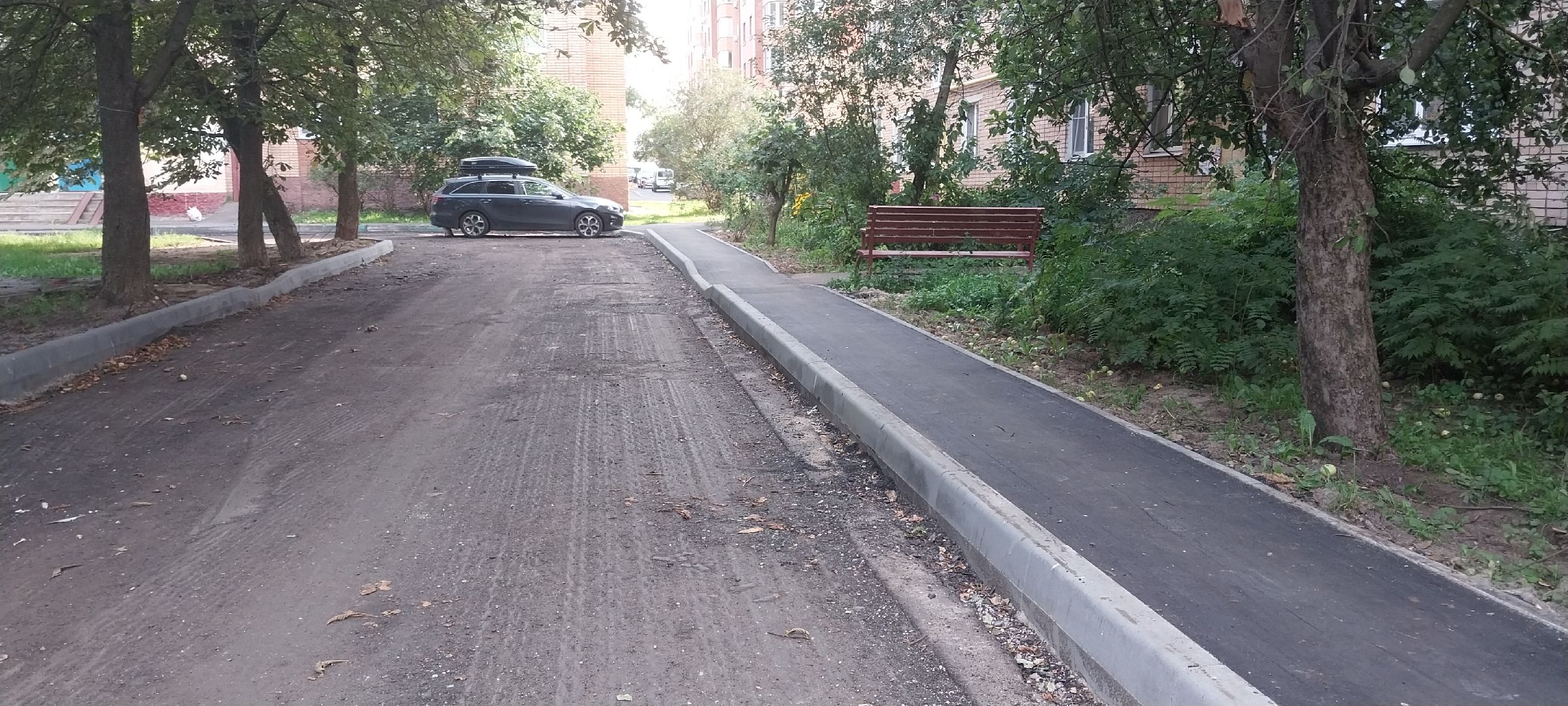 Коломна, дороги, тротуар, дорожный ремонт, новый асфальт