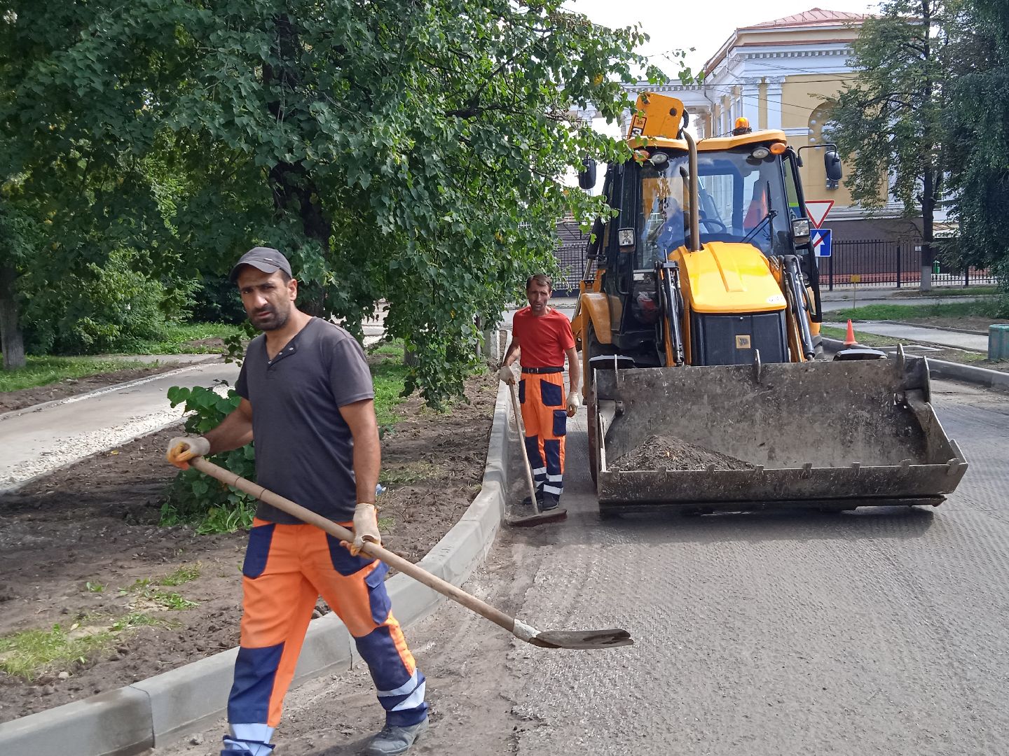 ремонт, дорог, улица, Ломоносова, Папоян