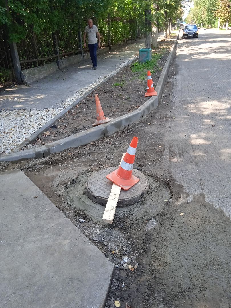ремонт, дорог, улица, Ломоносова, Папоян
