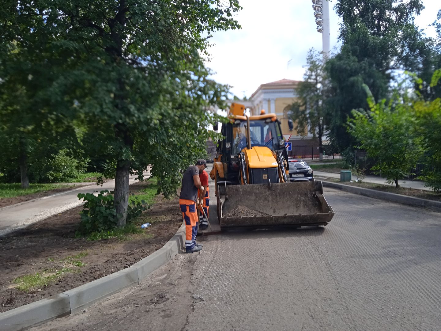 ремонт, дорог, улица, Ломоносова, Папоян