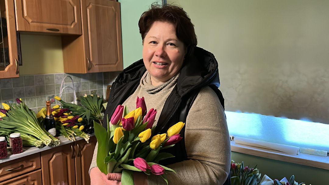 Одинцовский округ, Семейный бизнес, Многодетные семьи, 8 марта, Тюльпаны, Галина Погончикова, село Каринское