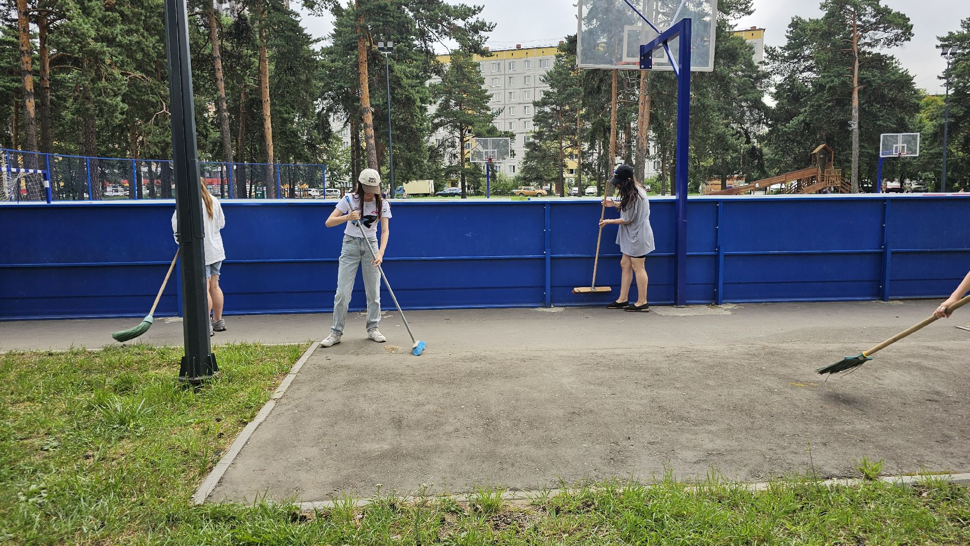 школьное трудоустройство, бригада зеленого хозяйства, Кузьминский лесопарк, Котельники