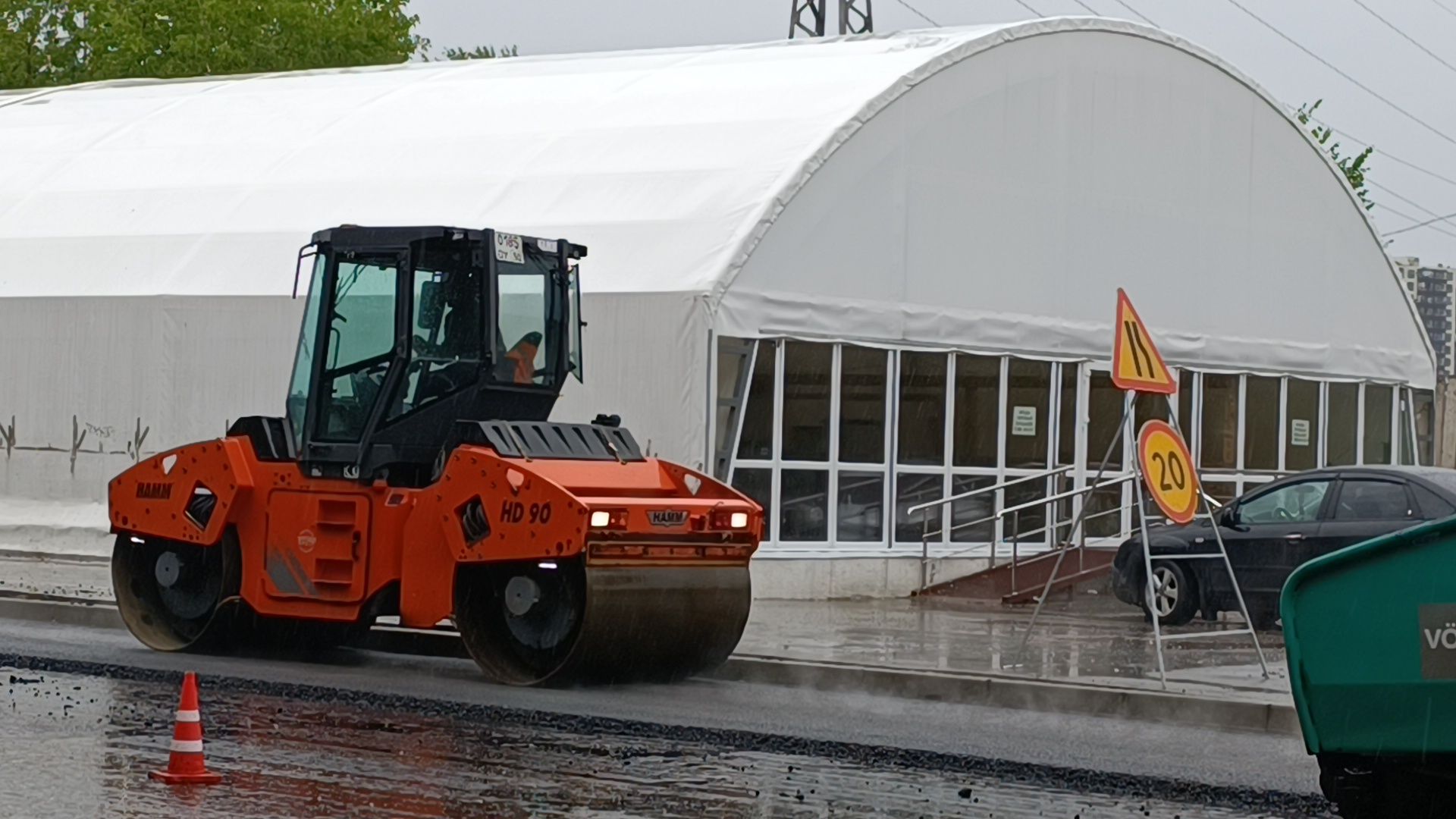 Лобня, дорога, ремонт