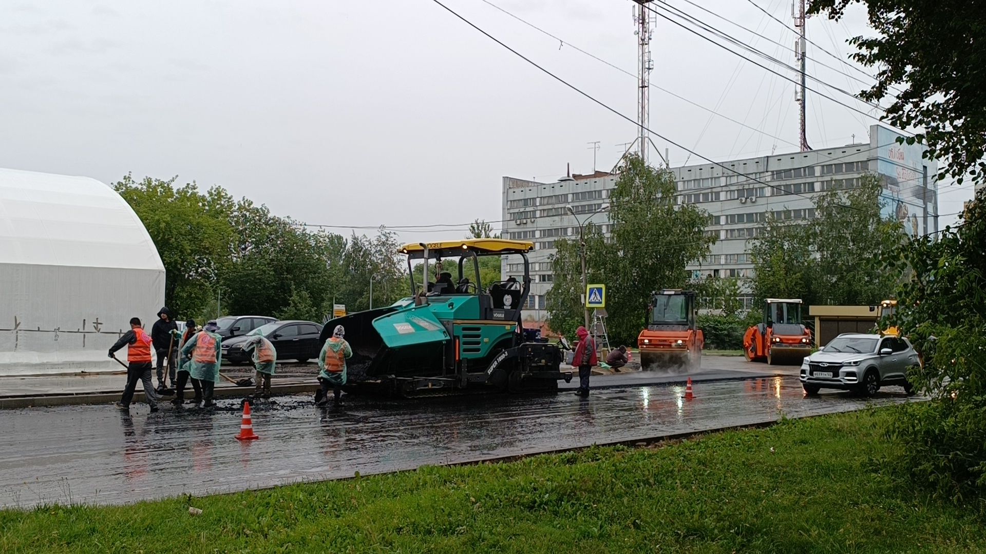 Лобня, дорога, ремонт