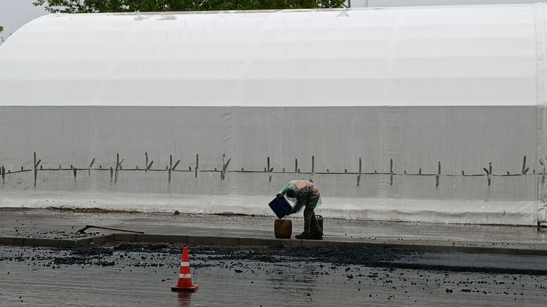 Лобня, дорога, ремонт