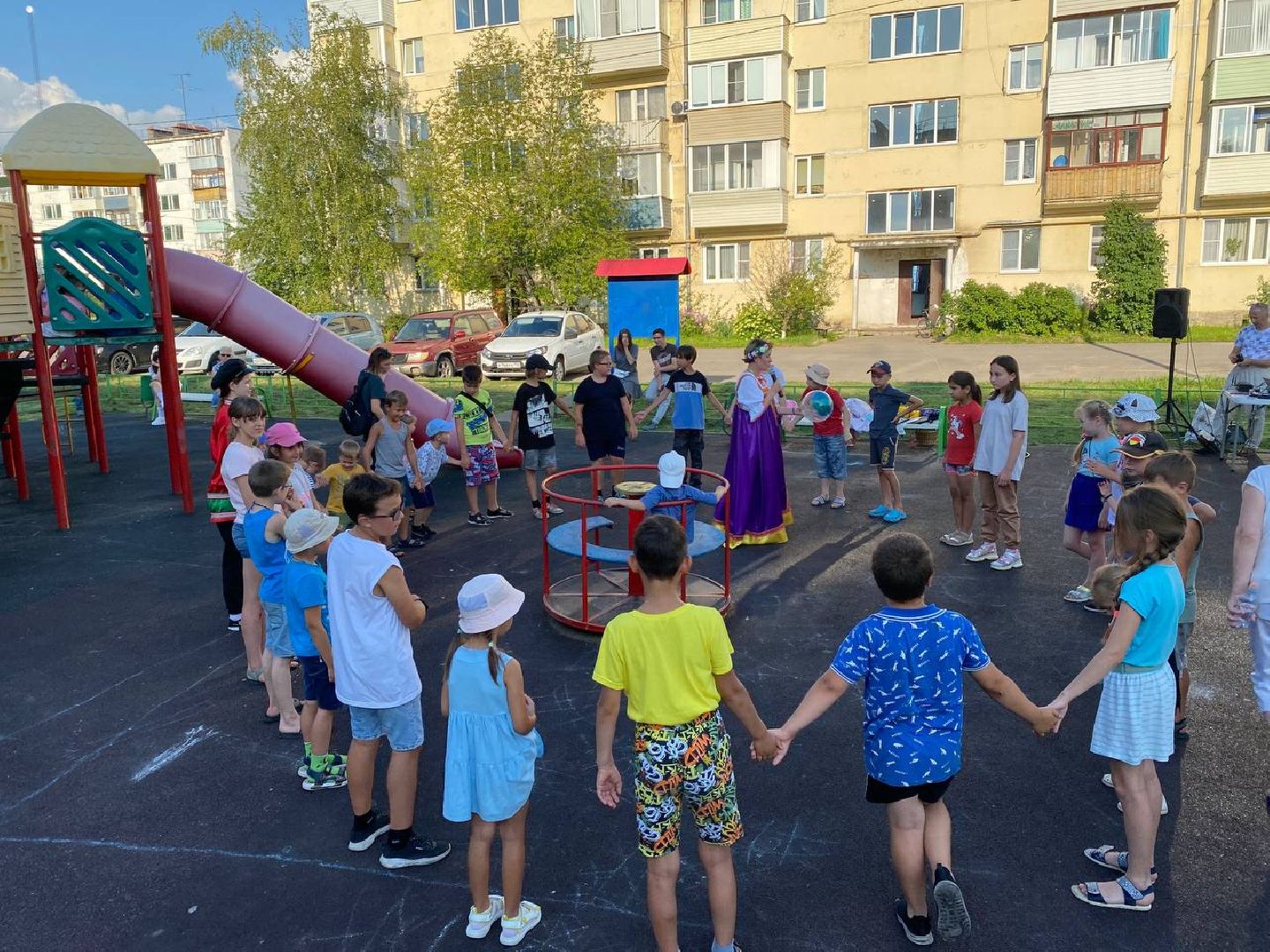 Чехов, ЖКХ, праздник двора, соседи, дети, аниматоры