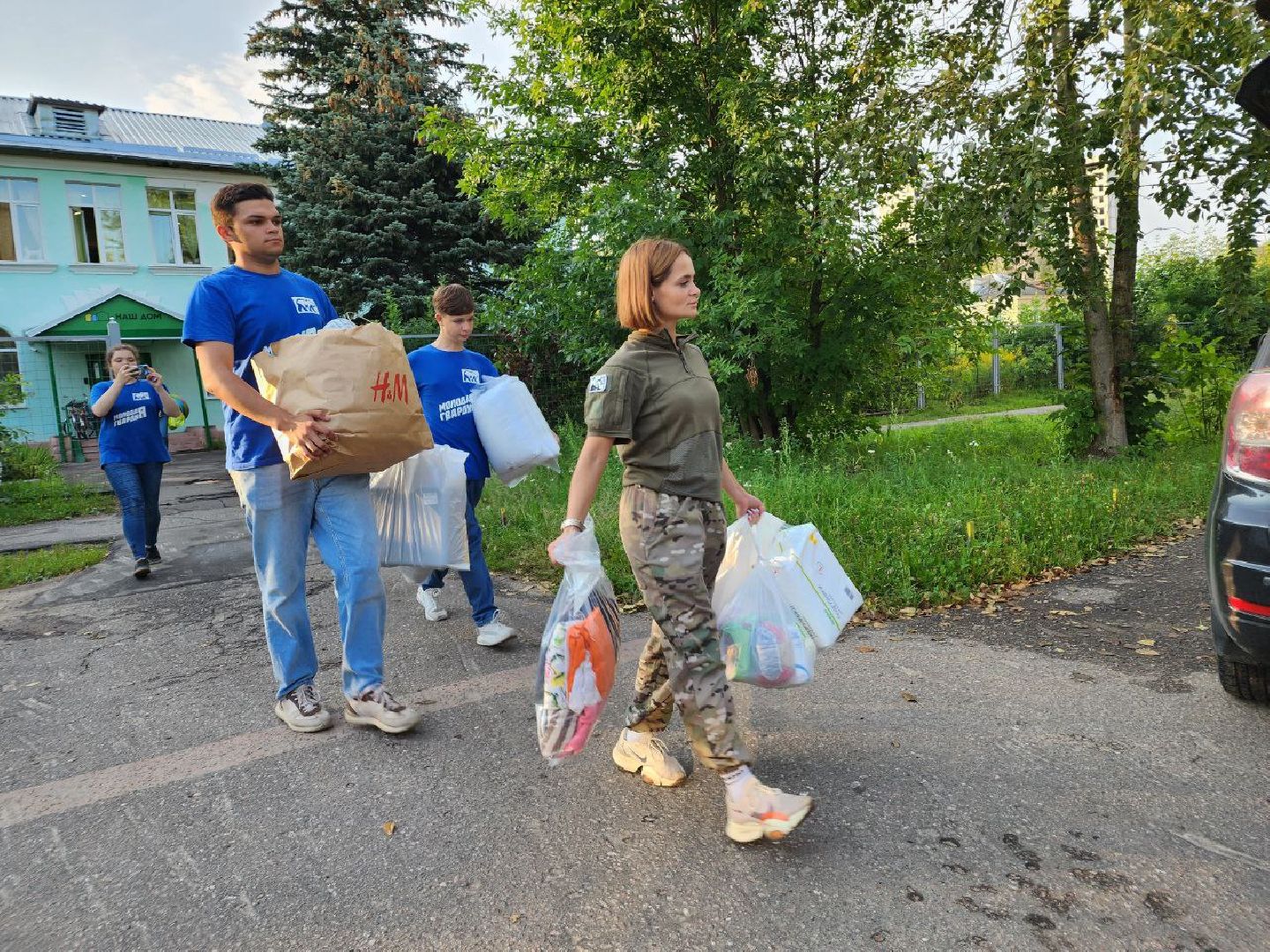 волонтеры, помощь, ДНР, Молодая гвардия, Лосино-Петровский