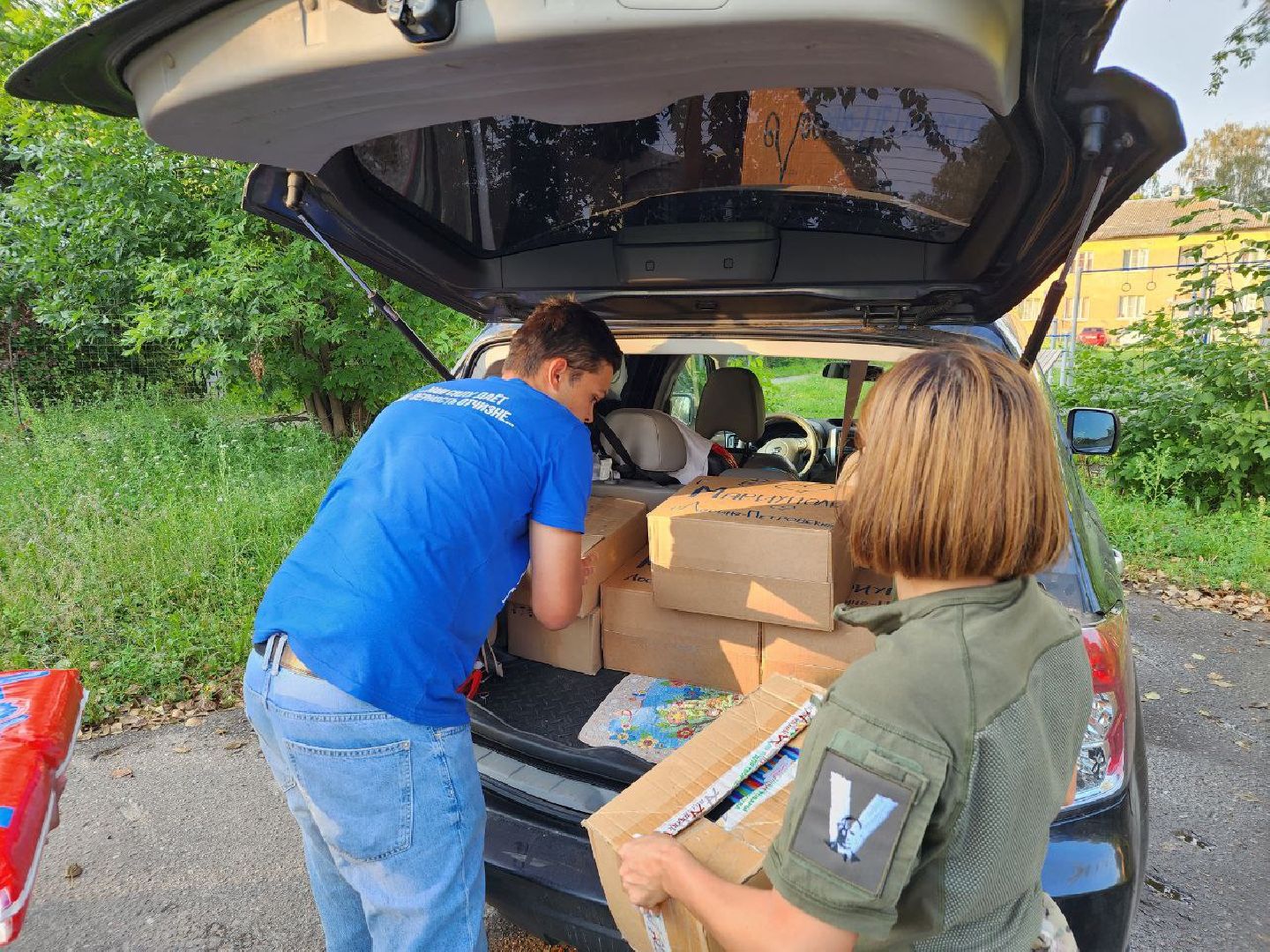 волонтеры, помощь, ДНР, Молодая гвардия, Лосино-Петровский
