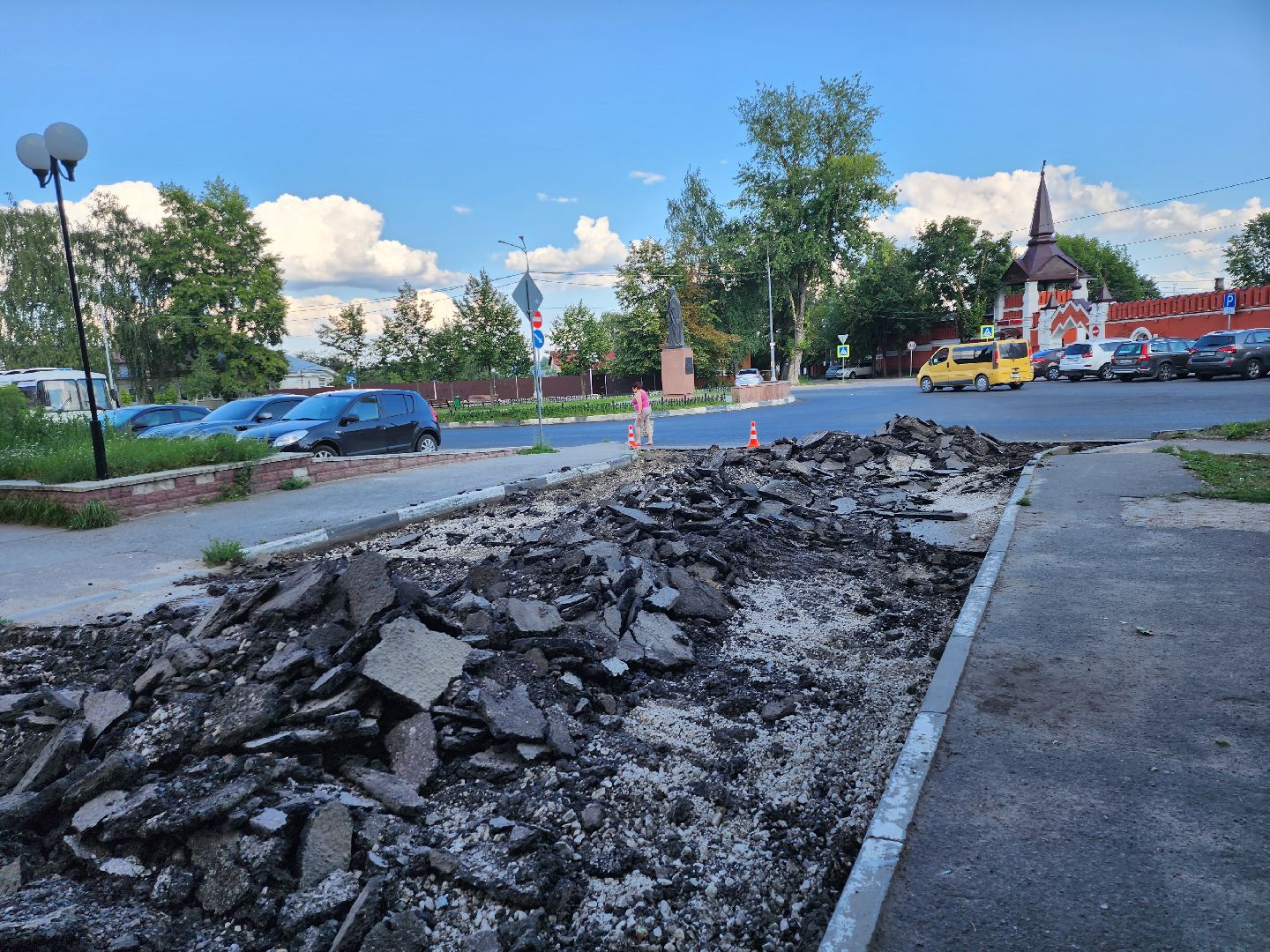 Серпухов, Подмосковье, благоустройство, ремонт дороги, новый асфальт