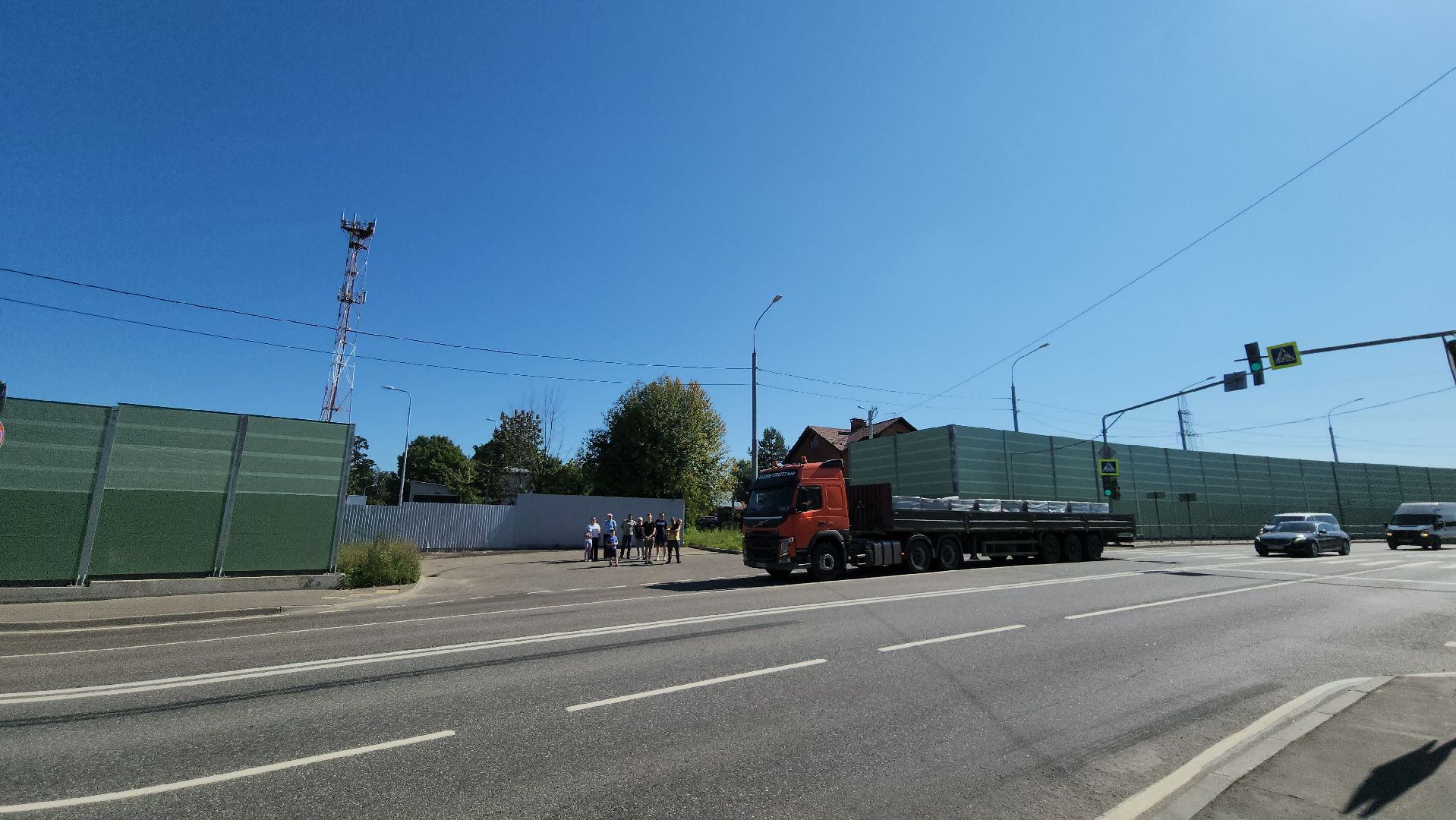 Одинцово, зайцево, экраны, акустические экраны, шоссе, кокошкинское шоссе, дорога, реконструкция,